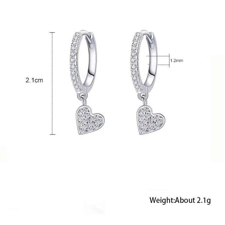 Heart Dangle Earrings