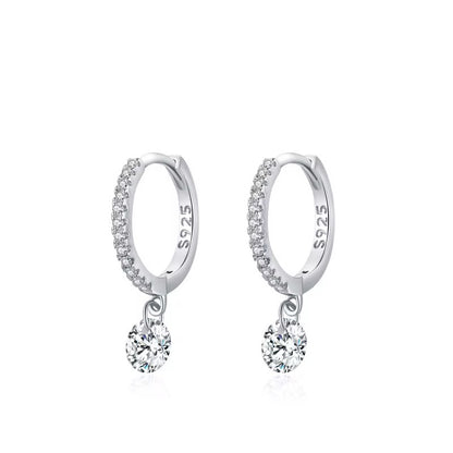 Circle Zircon Earrings