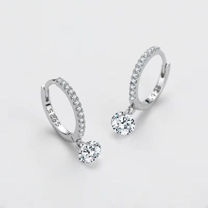Circle Zircon Earrings