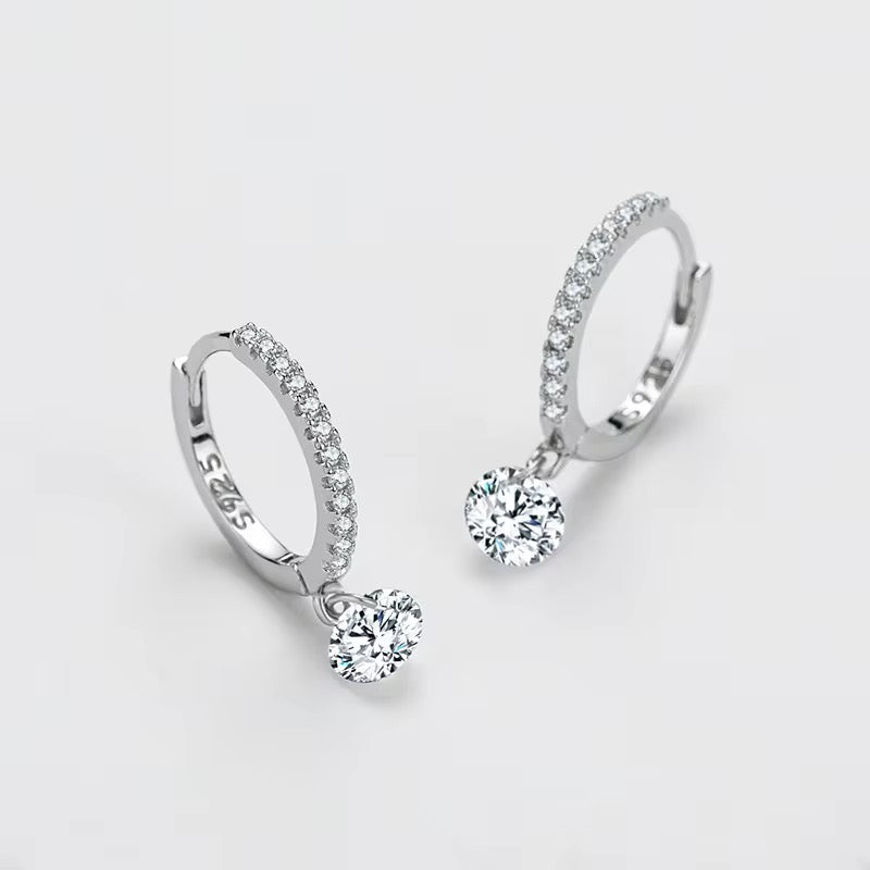 Circle Zircon Earrings