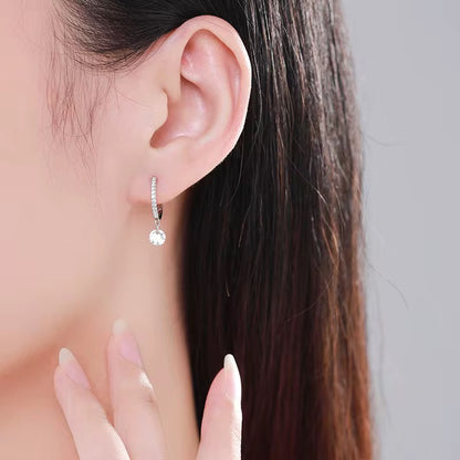 Circle Zircon Earrings