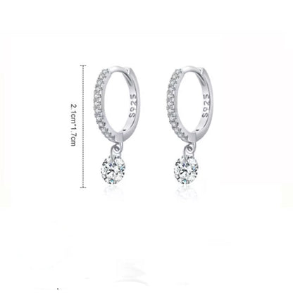 Circle Zircon Earrings