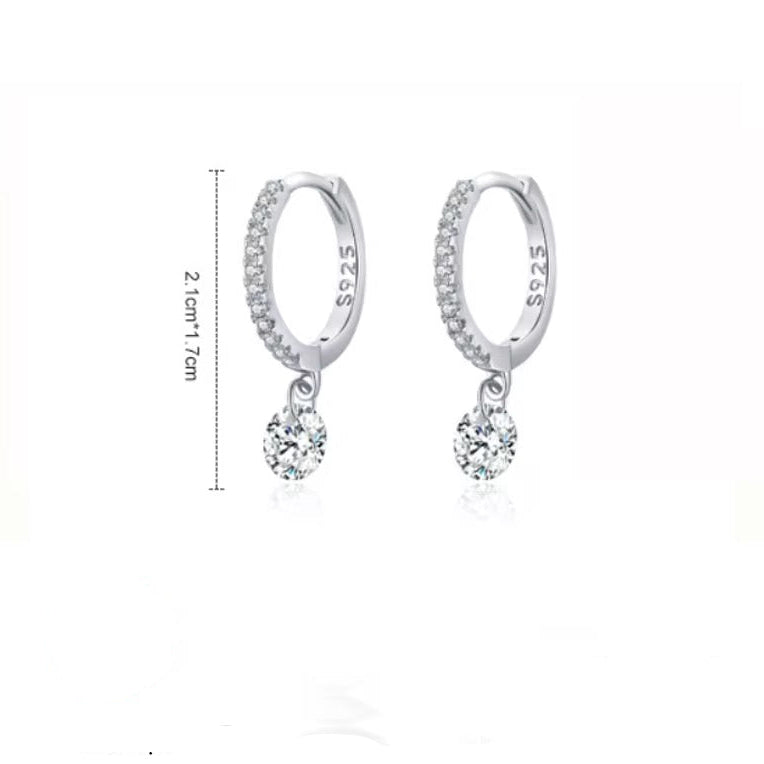 Circle Zircon Earrings