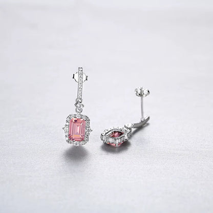 Pink Zircon Stud Earrings