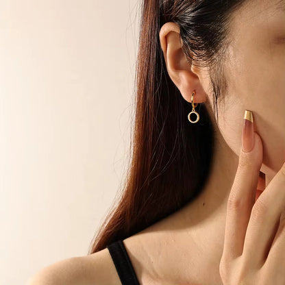 Tiny Hoop Dangle Earrings