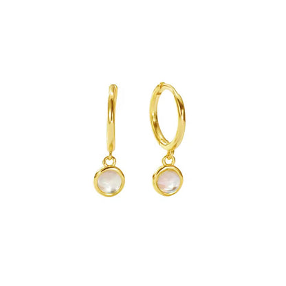 Tiny Hoop Dangle Earrings