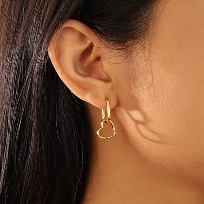 Heart Hoop Earrings
