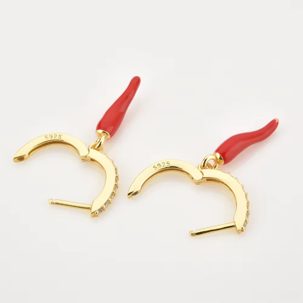 Chilli Dangle Earrings