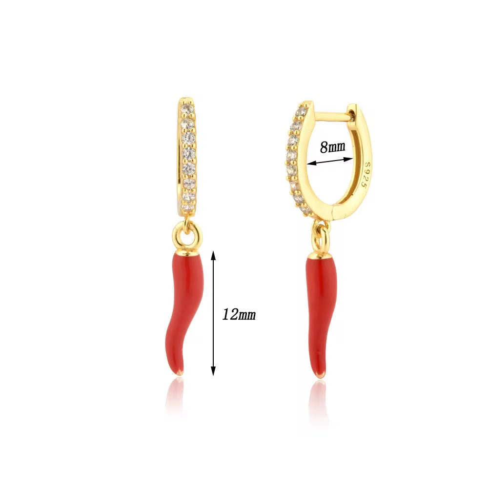 Chilli Dangle Earrings