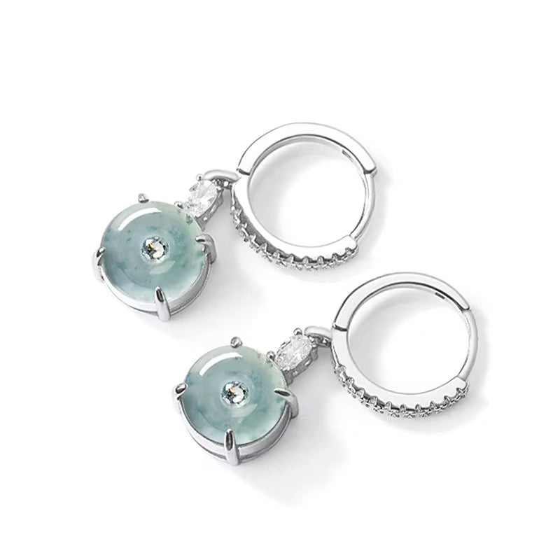 Jade Donut Earrings