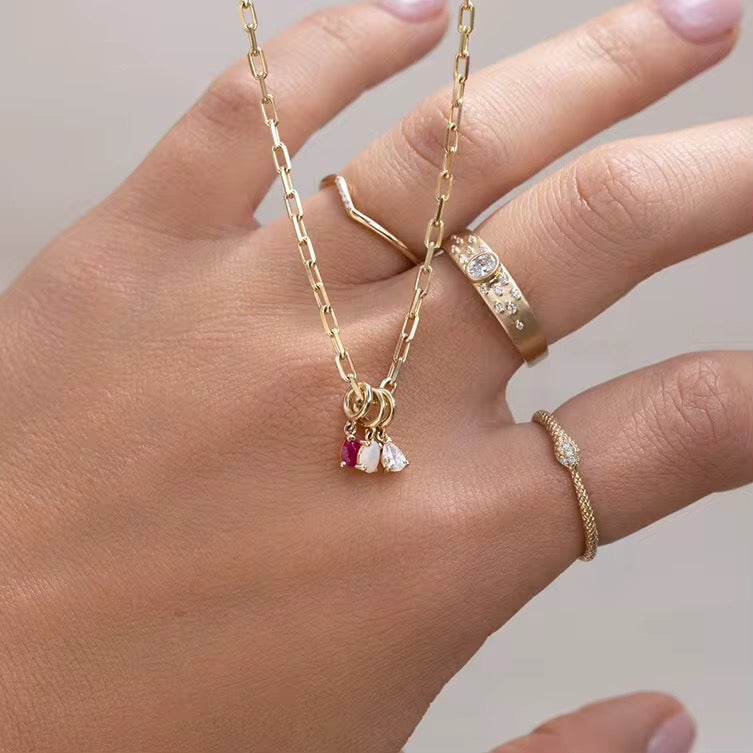 Birthstone Charm For Necklace