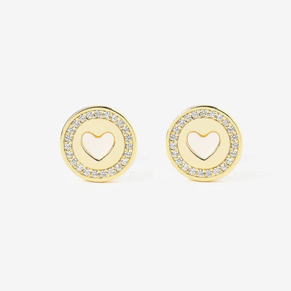Heart Stud Earrings