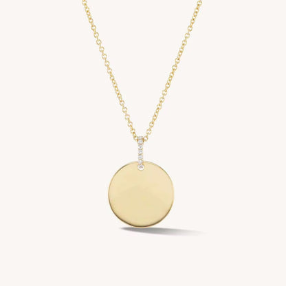 Engravable Disc Tag Pendant