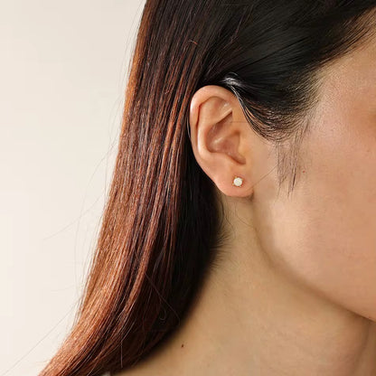 Stone Stud Earrings