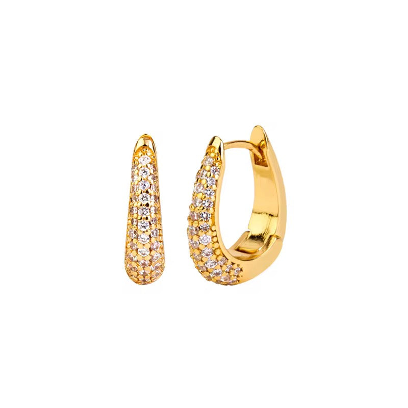 Pave CZ Hoops