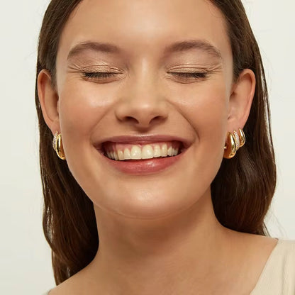 Pave CZ Hoops