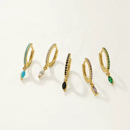 Zirconia Dangle Earrings