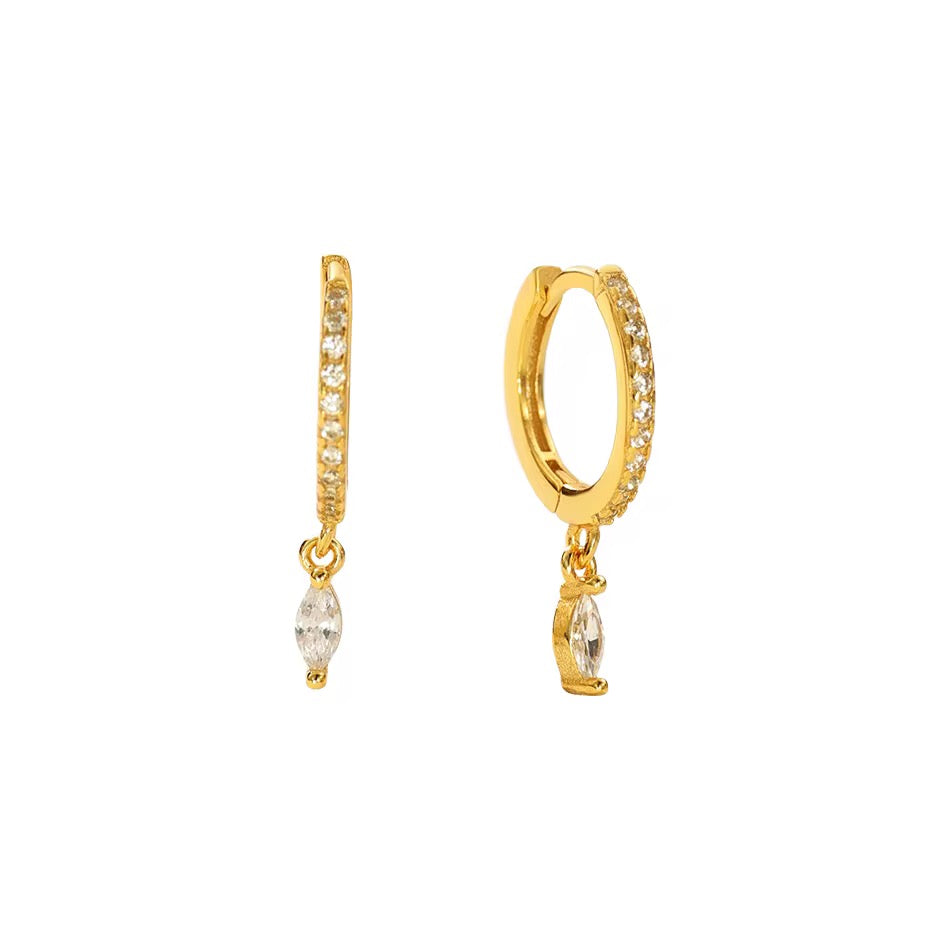 Zirconia Dangle Earrings
