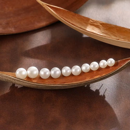 Classic Pearl Studs in White