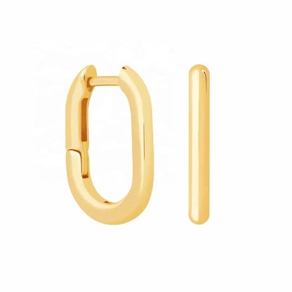 Oval Hoop Earrings