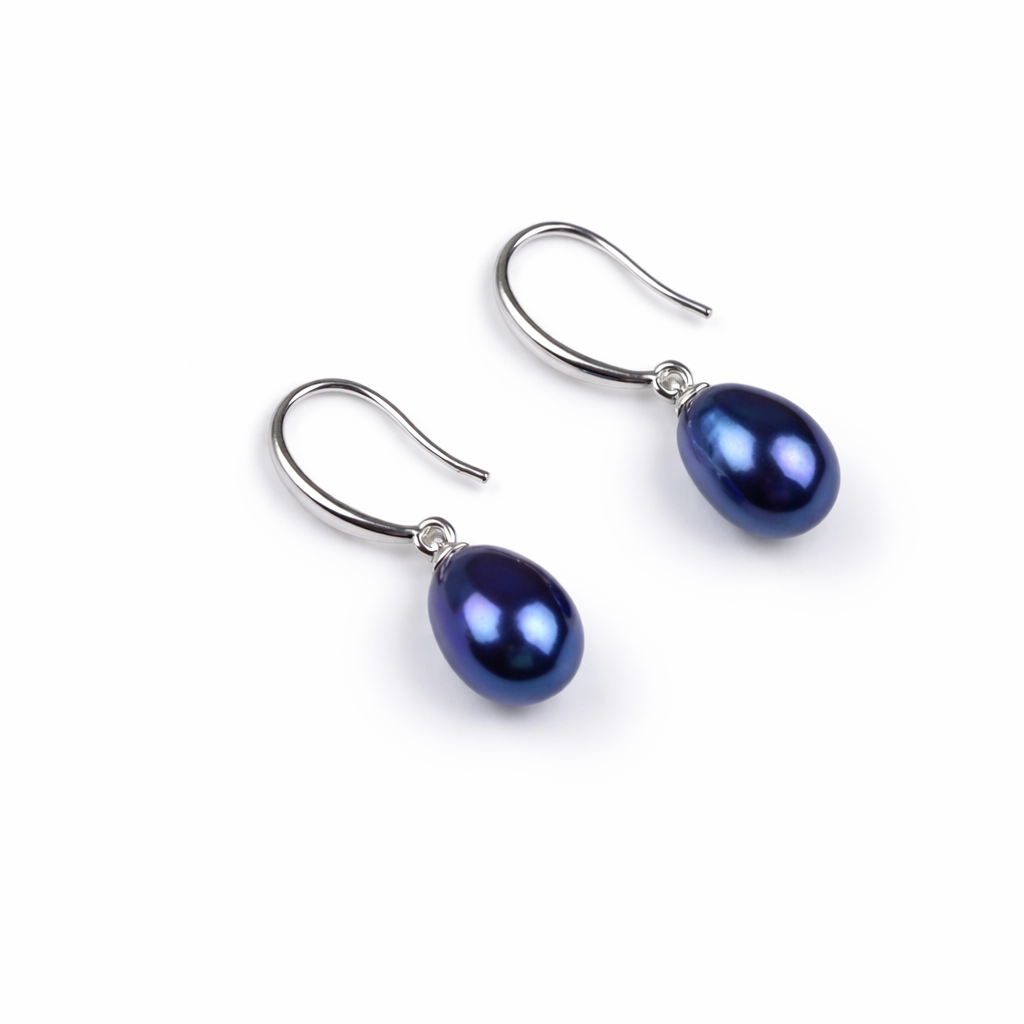 Blue Pearl Earrings