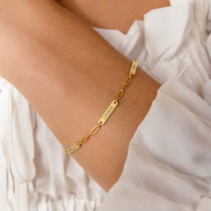 Mini name bar Bracelet