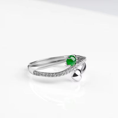 Jadeite  Heart Ring