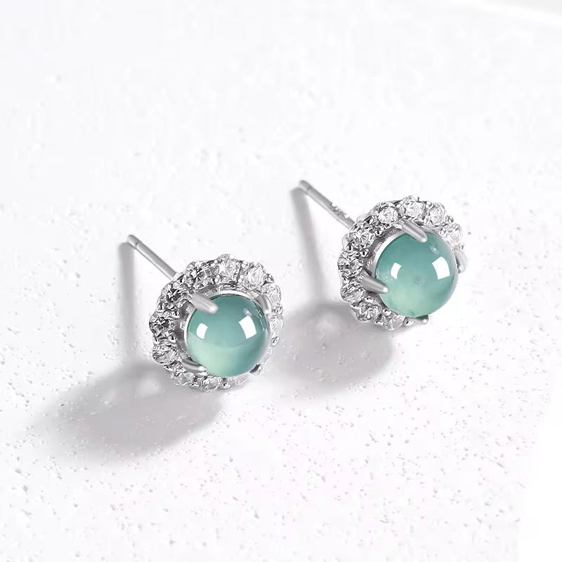 Jade Stud Earrings