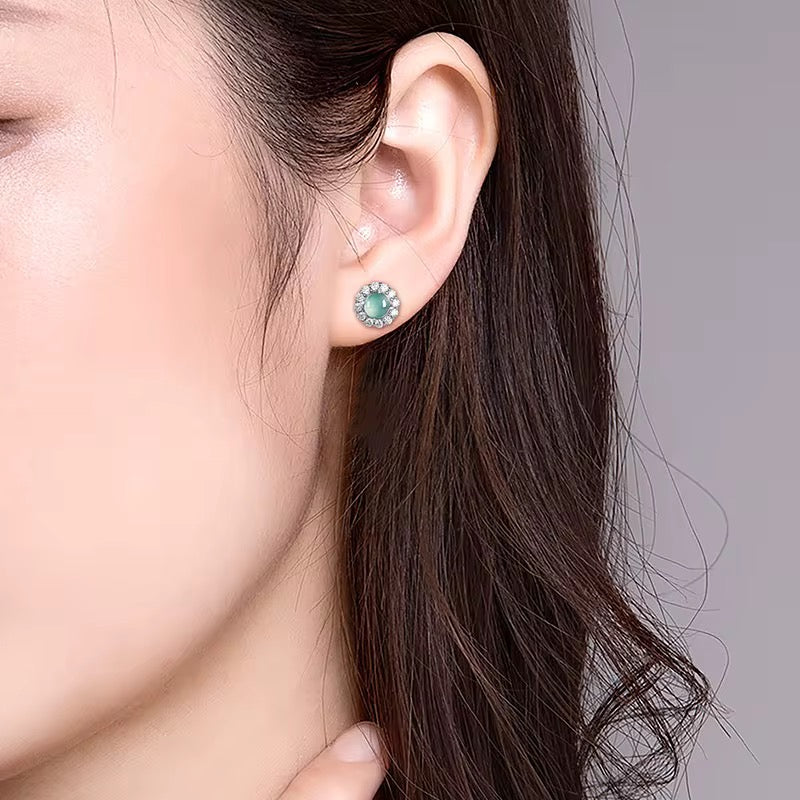 Jade Stud Earrings