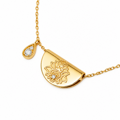 Gold Vermeil necklace By Charlotte Lotus Necklace