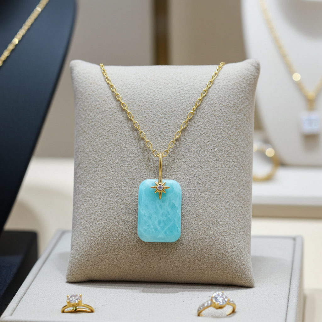 Amazonite Amulet Necklace