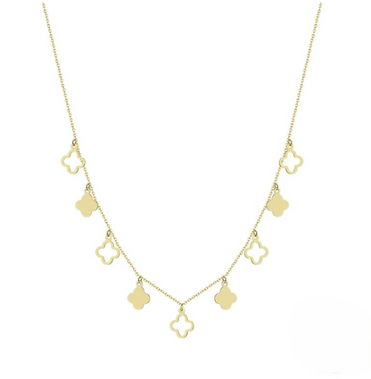 Four Leaf Clover Charm Necklace