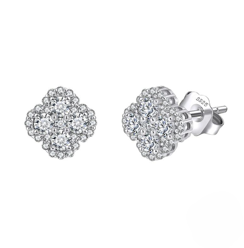 Four-leaf Clover Stud Earrings