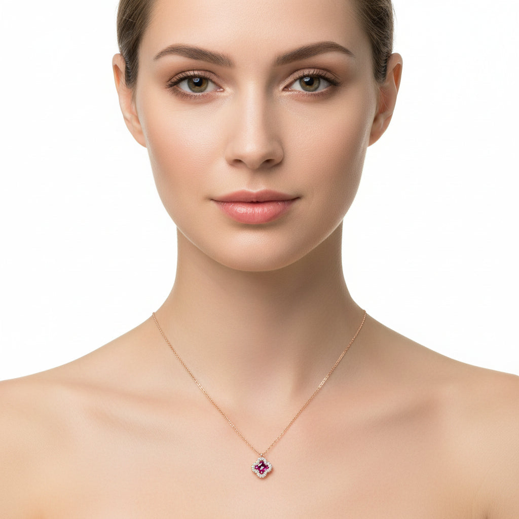 Diamond & Ruby Necklace
