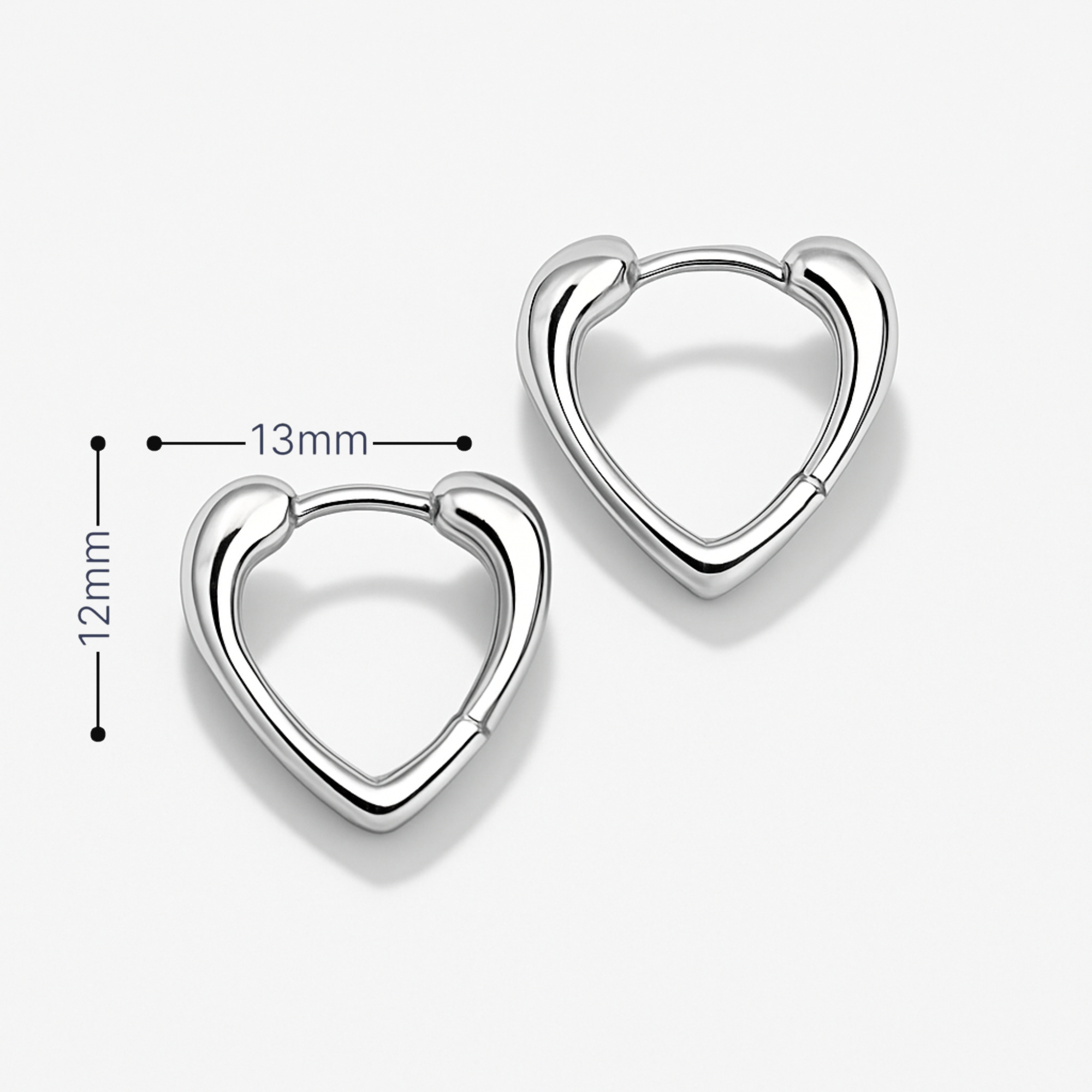 Heart Hoop Earrings