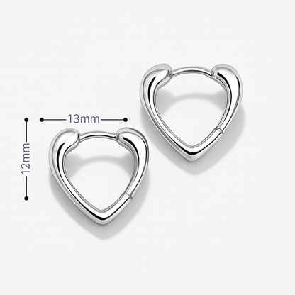 Heart Hoop Earrings