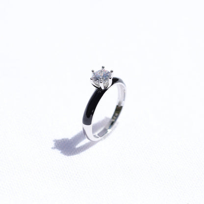 Black Enamel Ring image 0