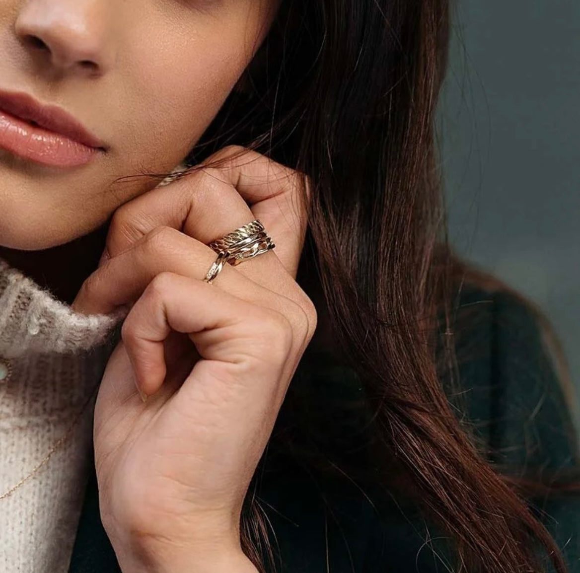 Cuban Link Chain Ring image 1