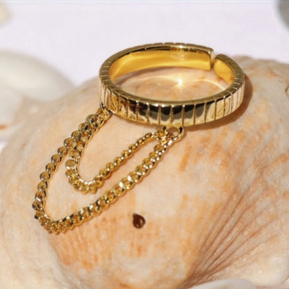 Double Layer Chain Ring image 1