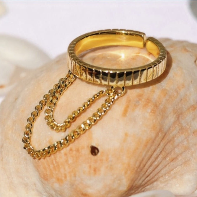 Double Layer Chain Ring image 1