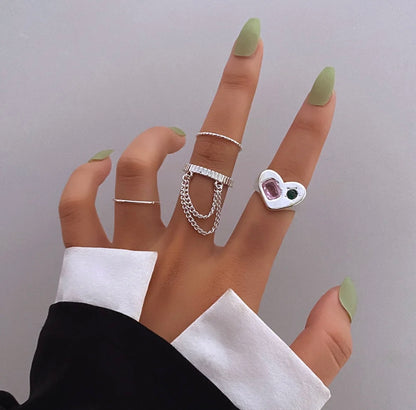 Double Layer Chain Ring image 0